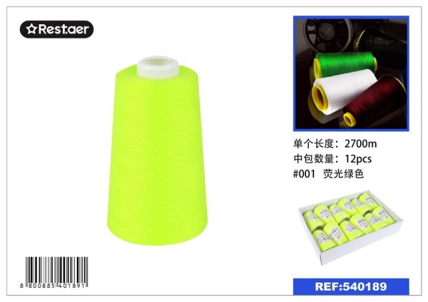 Hilo de 2700 metros - Color verde fosforescente