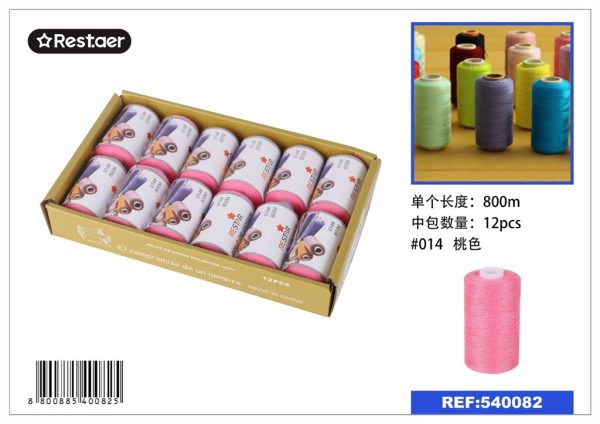 Hilo de 800 metros color melocotón - Material de costura