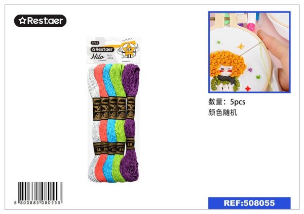Hilo de bordado 5 pcs - Insumos de costura - Imagen 2