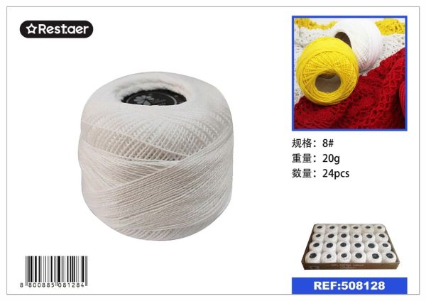 Hilo de bordar 8 (24 piezas) 20g - Material de costura