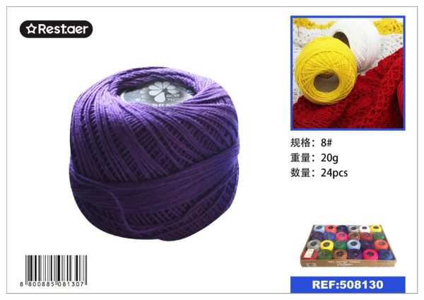 Hilo de bordar 8 (24 piezas) 20g - Material de costura - Imagen 2