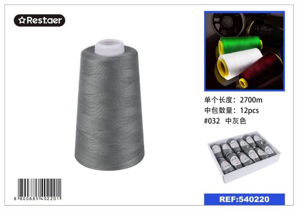 Hilo de color 2700m gris claro - Material de costura