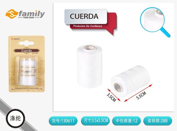 Hilo de costura blanco de 1000 yardas - Cuerda para manualidades