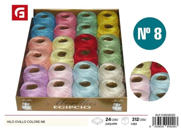 Hilo ovillo color N8 - Material para manualidades y costura