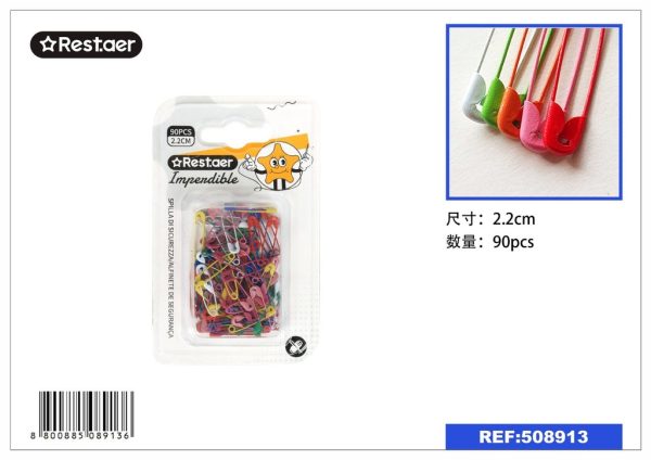 Imperdibles de colores 2.2cm 90PCS - Alfileres de costura