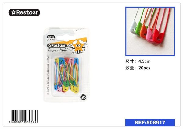 Imperdibles de colores 4.5cm 20PCS - Alfileres de costura