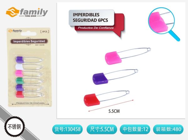 Imperdibles de seguridad 6 pcs - Accesorios de costura