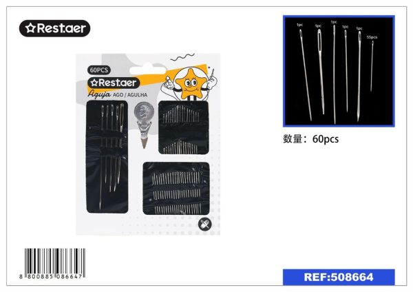 Juego de agujas 60 pcs - Utensilios de costura