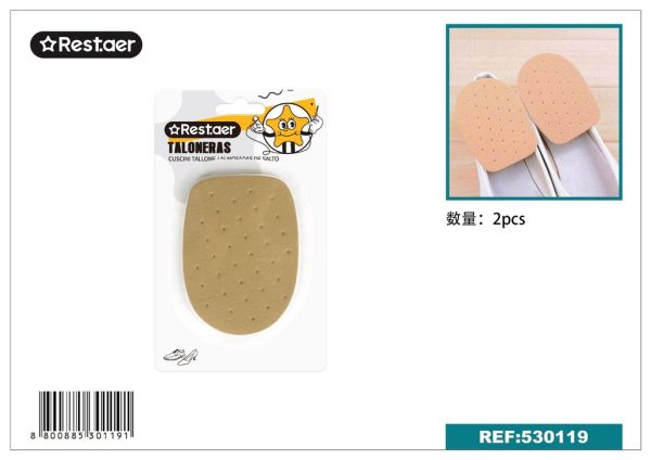 Plantilla de tacón de piel color beige - Mercería y plantillas