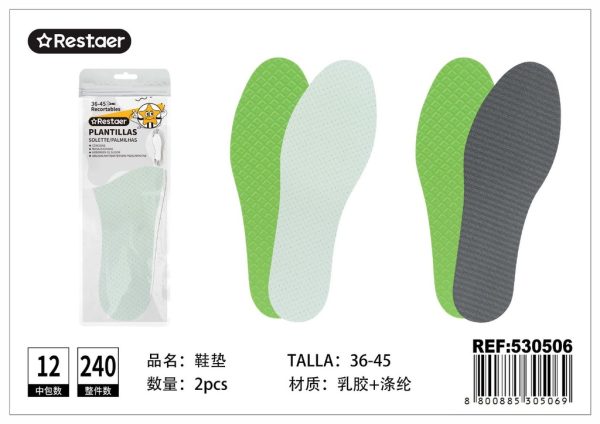 Plantillas de PU de doble color 36-45 - Accesorios de mercería