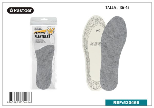 Plantillas de lana con látex (adultos) - Plantillas para confort