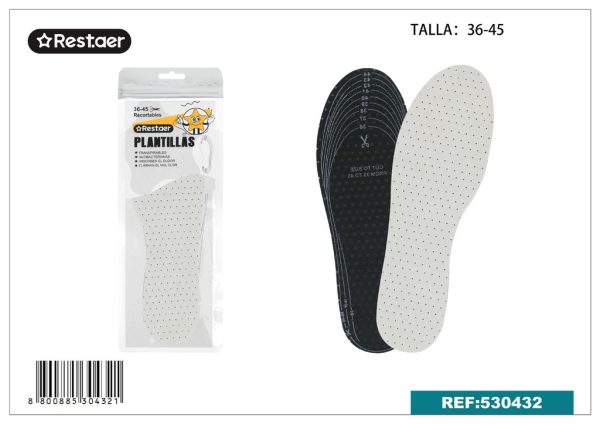 Plantillas de látex azul y negro T:36-45 - Plantillas para calzado
