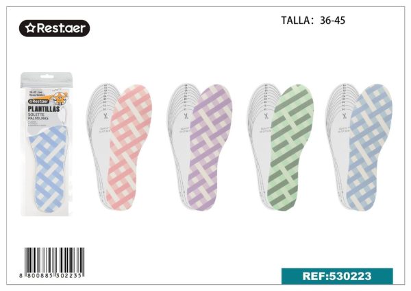 Plantillas de látex con estampado 3mm tallas 36-45 para zapatos