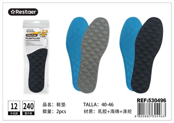 Plantillas de látex para hombre 40-46 - Cuidado del calzado