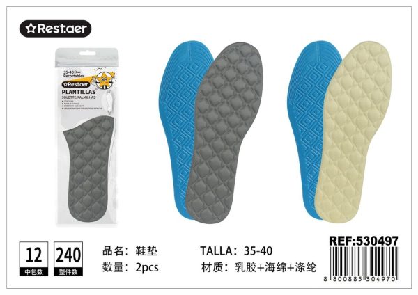Plantillas de látex para mujer 35-40 - Cuidado del calzado
