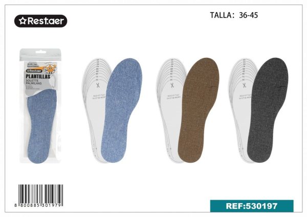 Plantillas de látex para zapatos 29x9cm - Accesorios de mercería