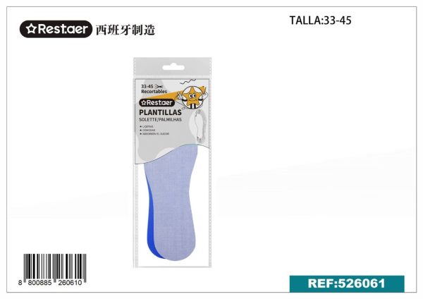 Plantillas recortables doble capa talla 36-45