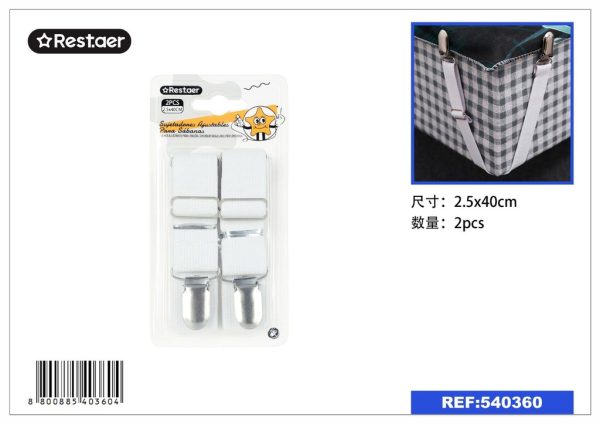 Sujetadores ajustables para sábanas 2.5 cm*40 cm - Materiales de costura