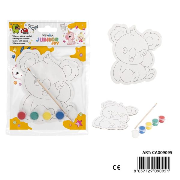 Set de lienzo para colorear + pincel y pintura - Artículos de arte - Imagen 4