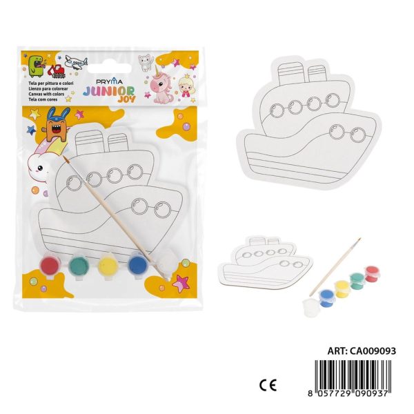 Set de lienzo para colorear + pincel y pintura - Artículos de arte - Imagen 5