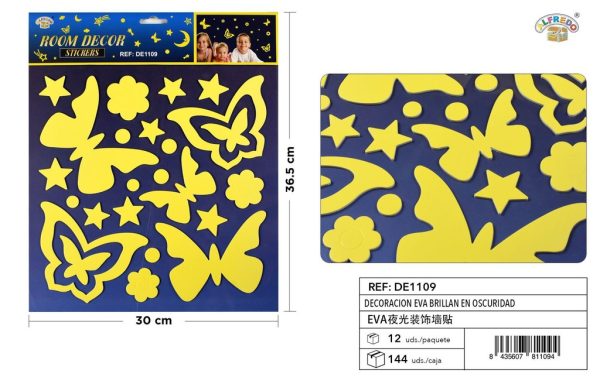 Decoración EVA que brilla en la oscuridad 30x36.5cm para manualidades