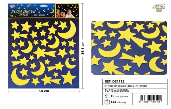 Decoración EVA que brilla en la oscuridad 30x36.5cm para manualidades - Imagen 2