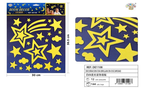 Decoración EVA que brilla en la oscuridad 30x36.5cm para manualidades - Imagen 3