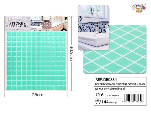 Decoración azulejos para cocina y baños 25.4x30.5 cm - Decoraciones