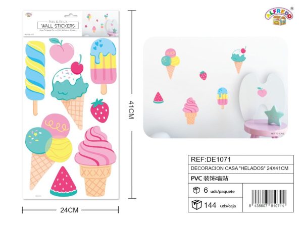 Decoración casa "Helados" 24x41cm - Decoración de pared
