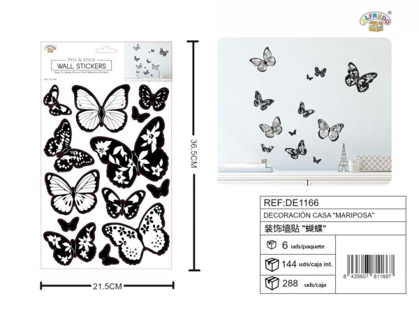 Decoración casa "Mariposa" 21x36.5cm - Decoraciones de vinilo