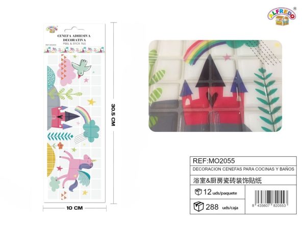 Decoración cenefa para cocina y baños 10x30.5cm - Decoración de interiores - Imagen 2