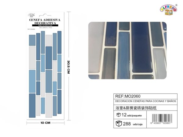 Decoración cenefa para cocina y baños 10x30.5cm - Decoración de interiores - Imagen 4