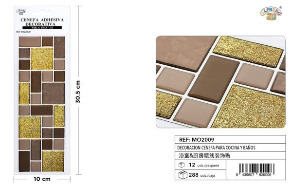 Decoración cenefa para cocina y baños 10x30.5cm - Decoración de interiores - Imagen 5