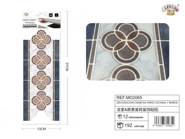 Decoración cenefa para cocina y baños 13x37cm - Decoraciones para azulejos - Imagen 2