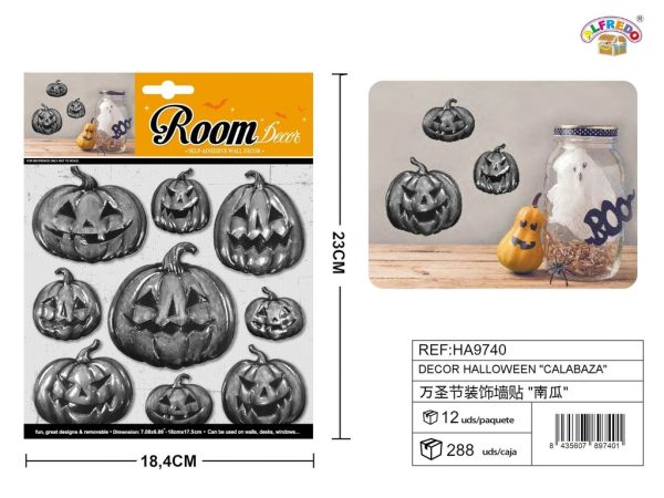 Decoración de Halloween "Calabaza" 18.5x23 cm - Decoraciones de Halloween