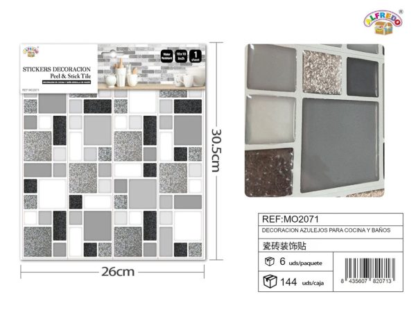 Decoración de azulejos para cocina y baños 25.4x30.5cm - Azulejos decorativos