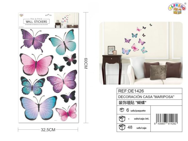 Decoración de casa "Mariposa" 32,5X60CM - Accesorios decorativos