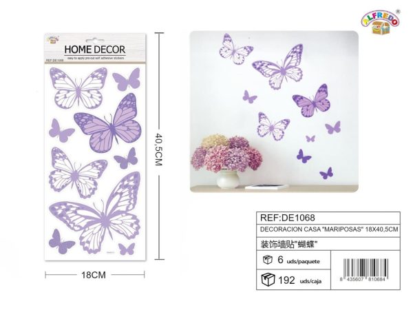 Decoración de casa "Mariposas" 18x40.5cm - Decoraciones - Imagen 2