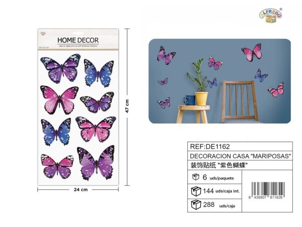 Decoración de casa "Mariposas" 24X47,5CM - Accesorios decorativos - Imagen 2