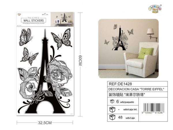 Decoración de casa "Torre Eiffel" 32.5x60cm para el hogar