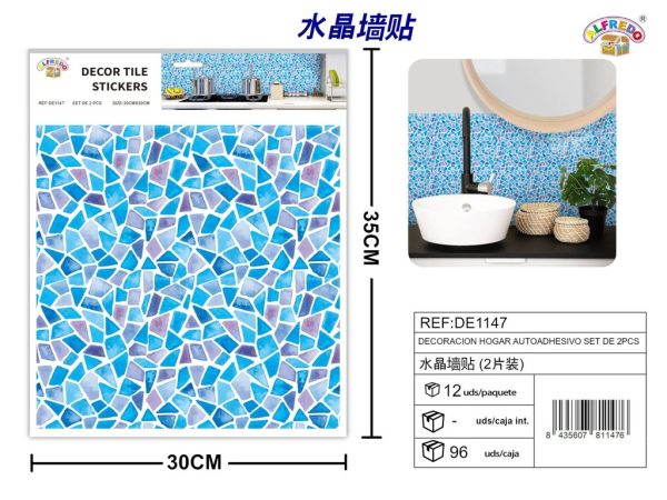 Decoración de hogar autoadhesiva set de 2 piezas 30x30 cm - Decoraciones - Imagen 3