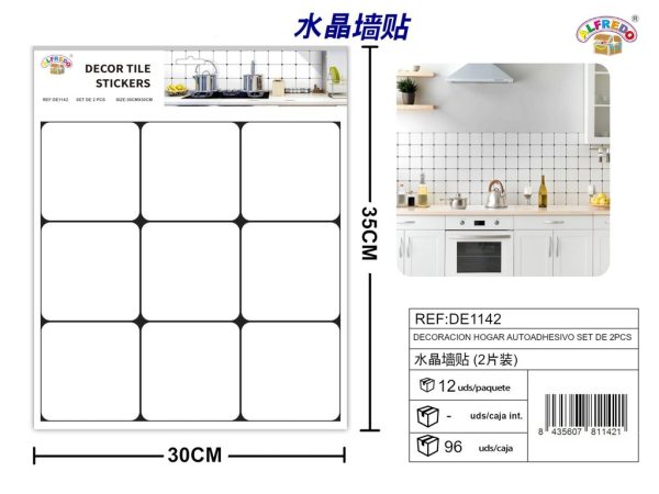 Decoración de hogar autoadhesiva set de 2 piezas 30x30 cm - Decoraciones - Imagen 8