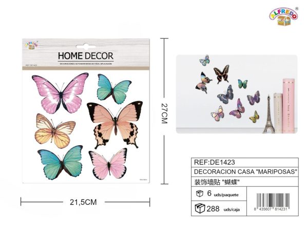 Decoración de mariposas 21.5x27cm - Decoraciones