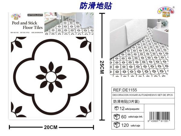 Decoración hogar autoadhesiva set de 3 pcs 20x20cm - Decoraciones antideslizantes - Imagen 5