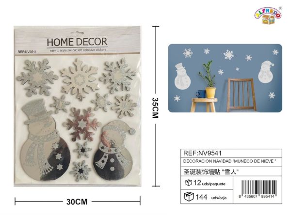 Decoración navidad "Copo de nieve" 30x35cm - Decoraciones navideñas