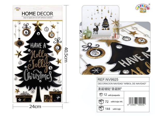 Decoración navideña "Árbol de Navidad" 24x40.5 cm - Decoraciones navideñas