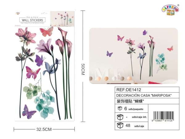 Decoración para casa "mariposas" 32.5X50cm - Decoración de vinilo