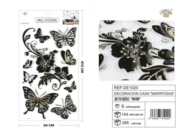 Decoración pop up "Mariposas" 24x47.5cm - Decoración con mariposas