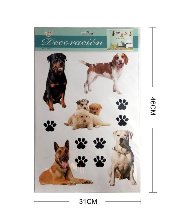 Decorativo de pared vinilo "Perro" 31x46cm - Decoración de pared