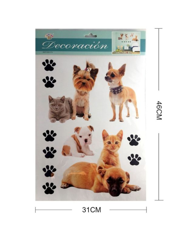 Decorativo de pared vinilo "Perro" 31x46cm - Decoración de pared - Imagen 2
